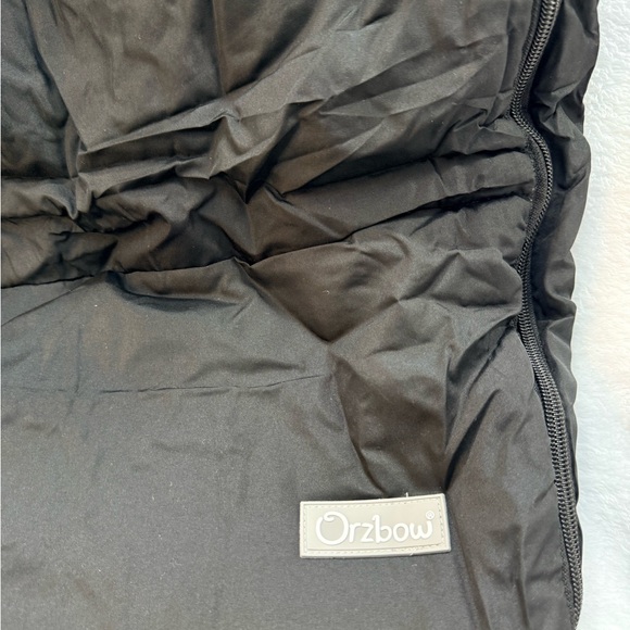 Orzbow Stroller Footmuff NWT Black Winter Bunting Sack w Bag - Picture 2 of 7